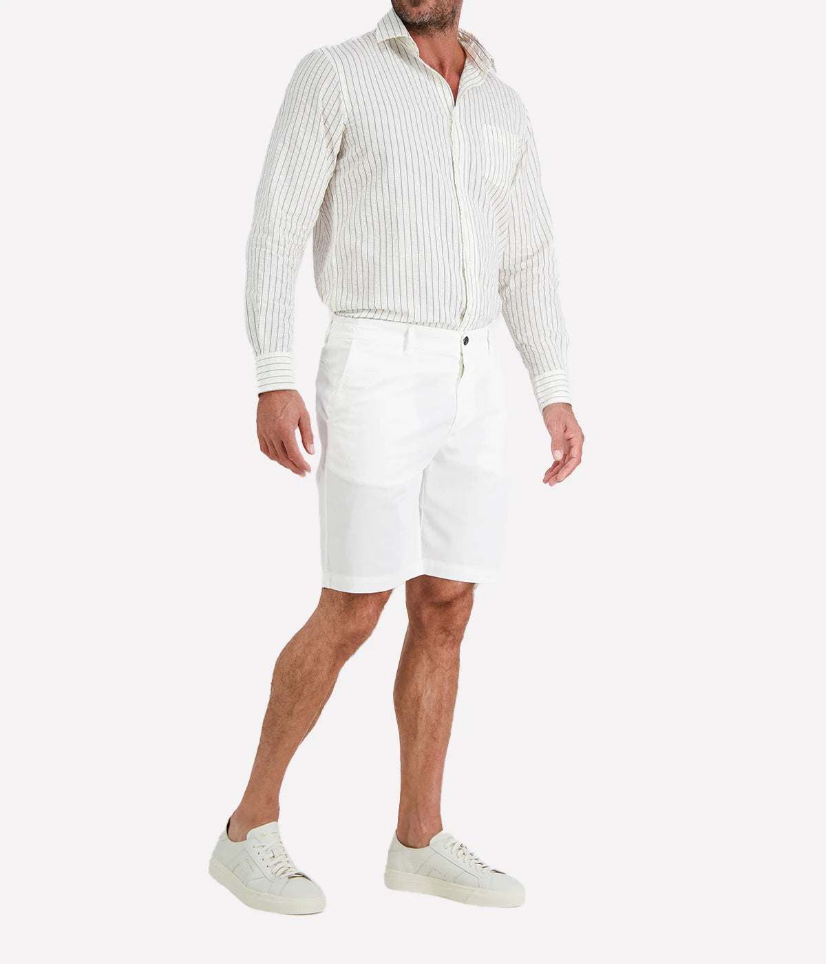 Bermuda Chino In White