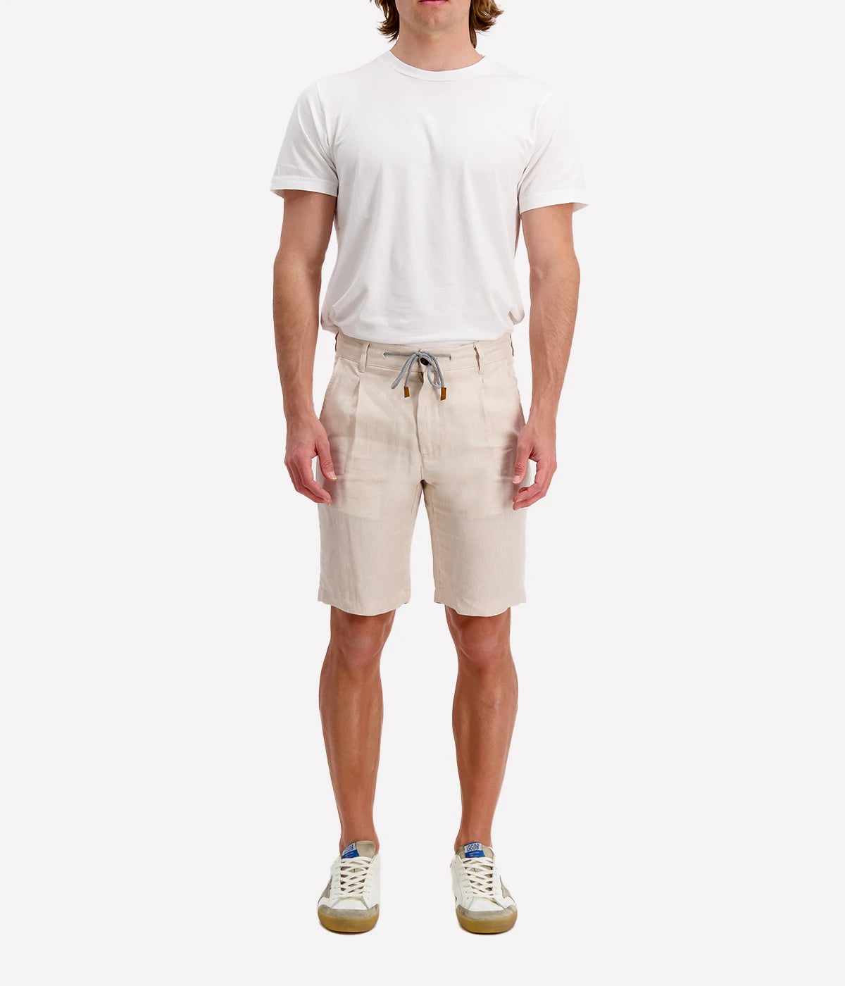 Bermuda Tie Shorts in Sand