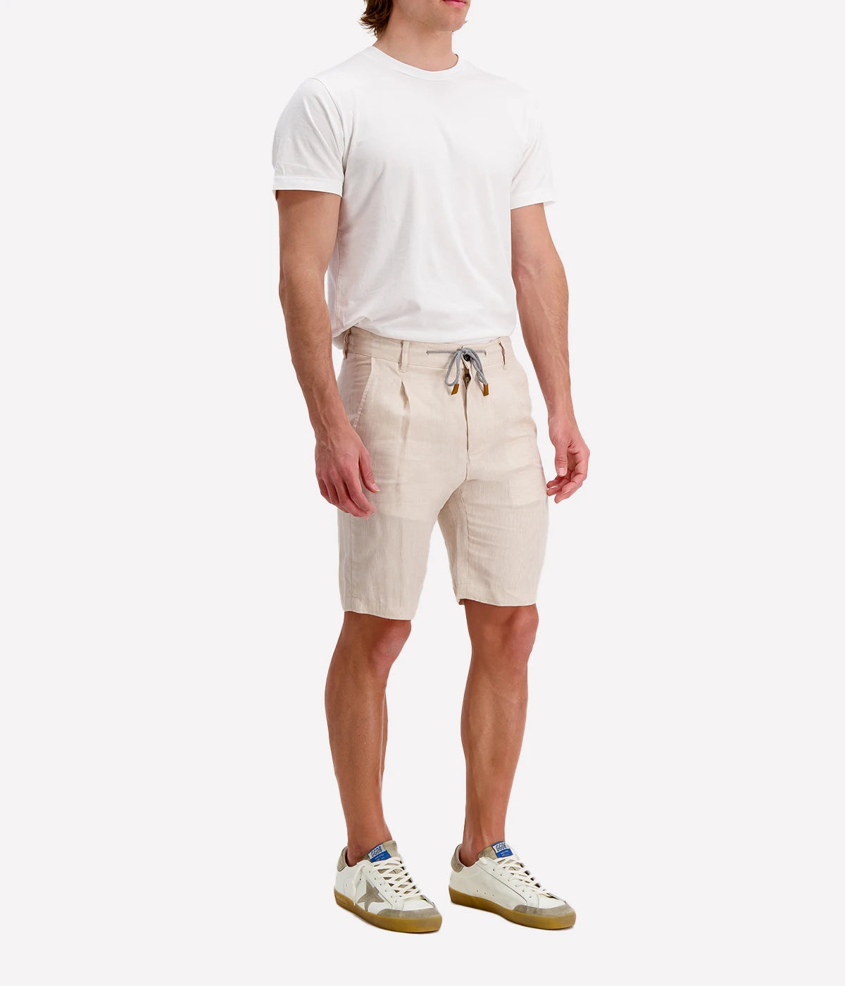 Bermuda Tie Shorts in Sand