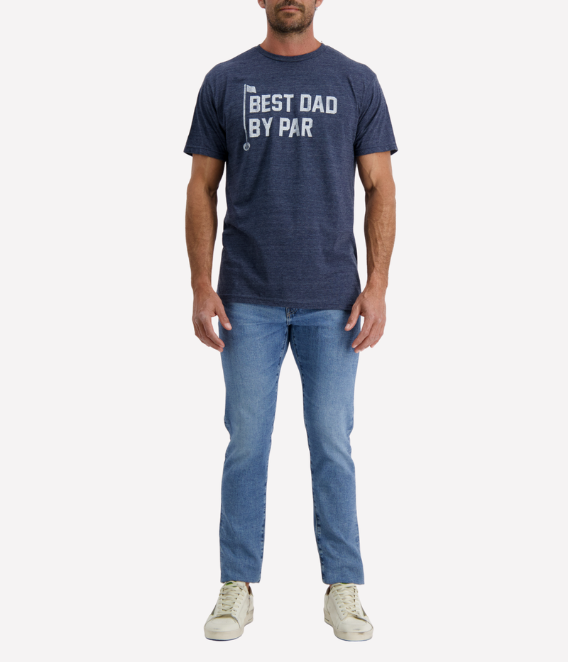Best Dad By Par Tee in Navy