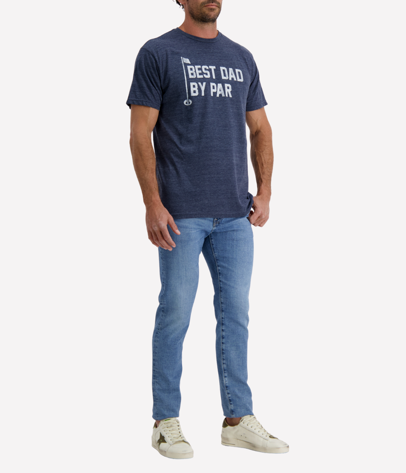 Best Dad By Par Tee in Navy