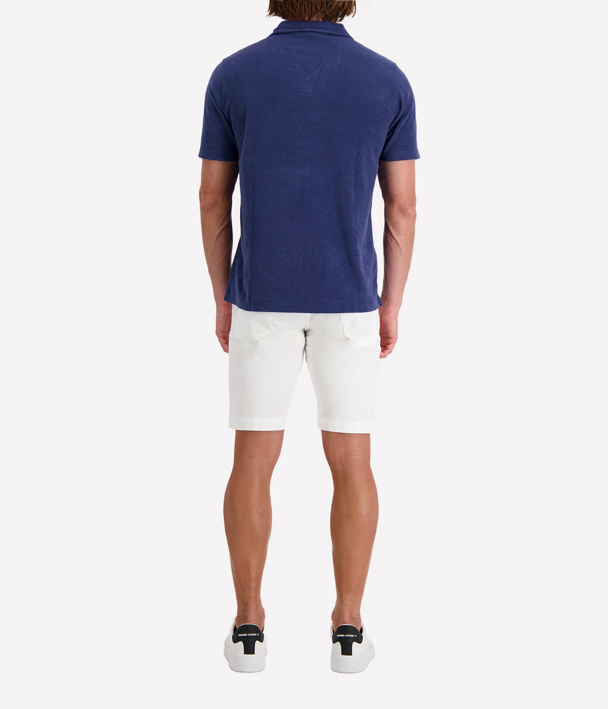 Bouclette Polo in Petrol Blue