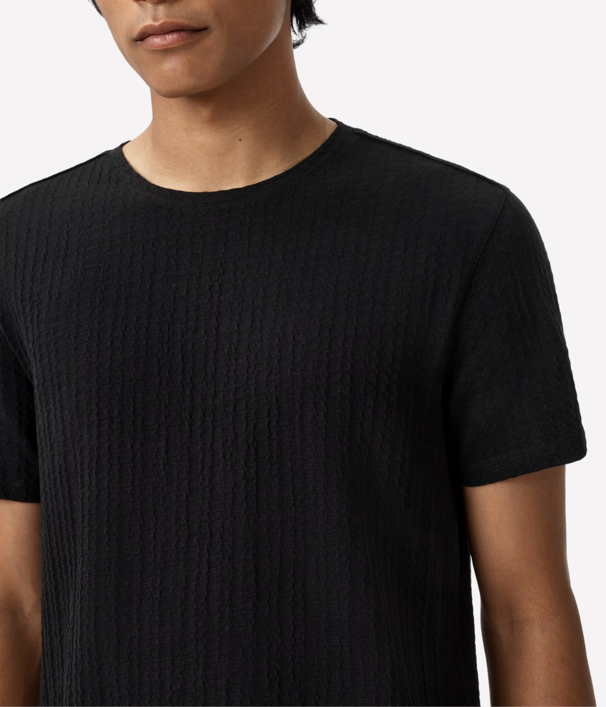 Brasse Short Sleeve Crew Tee in Black