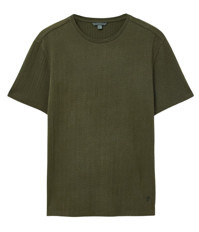 Brasse Short Sleeve Crew Tee in Dark Olive