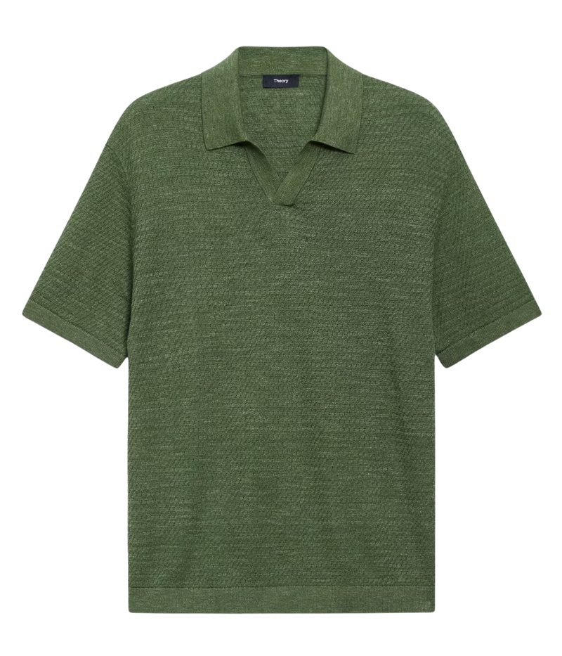 Brenan Knitted Polo in Orchard