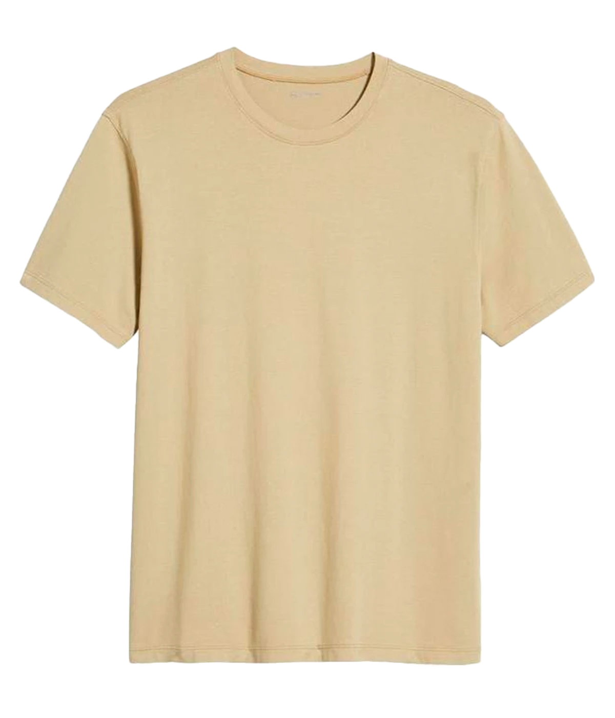 A flat-lay view of the AG Bryce Crew Neck T-Shirt, highlighting its short sleeves, classic crew neck, and clean silhouette in 100% cotton fabric.