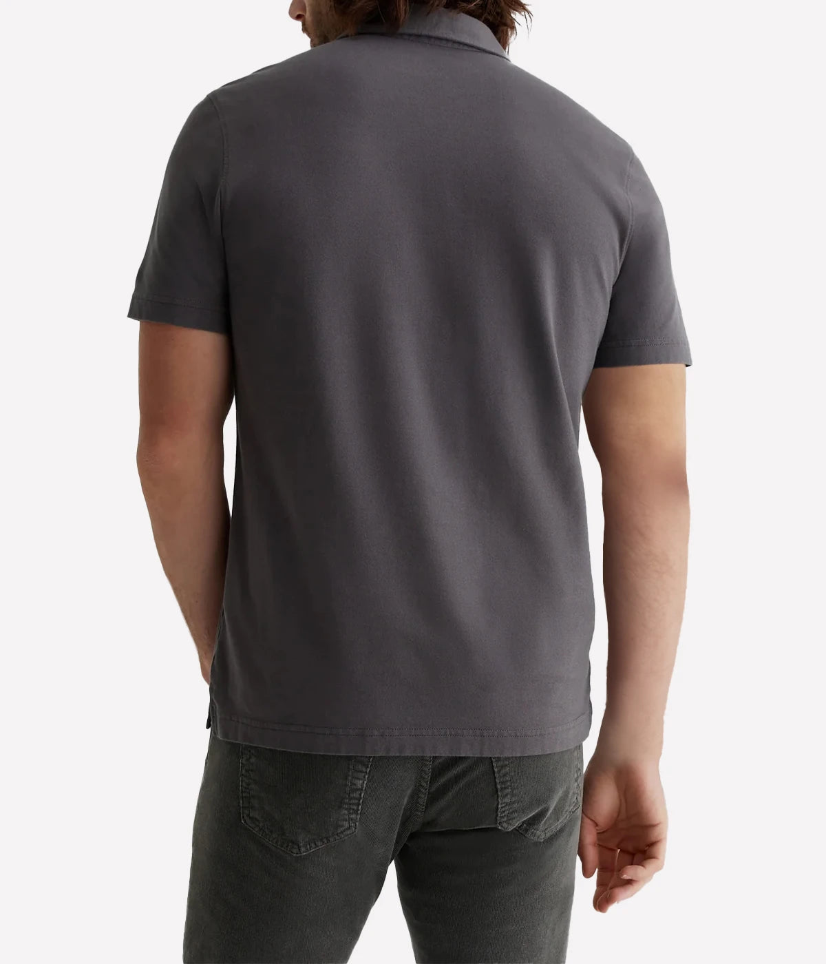 Bryce Short Sleeve Polo in Anthracite