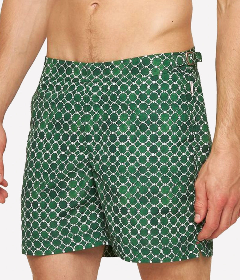Bulldog Geo Tile Boardshort in Costal Garden