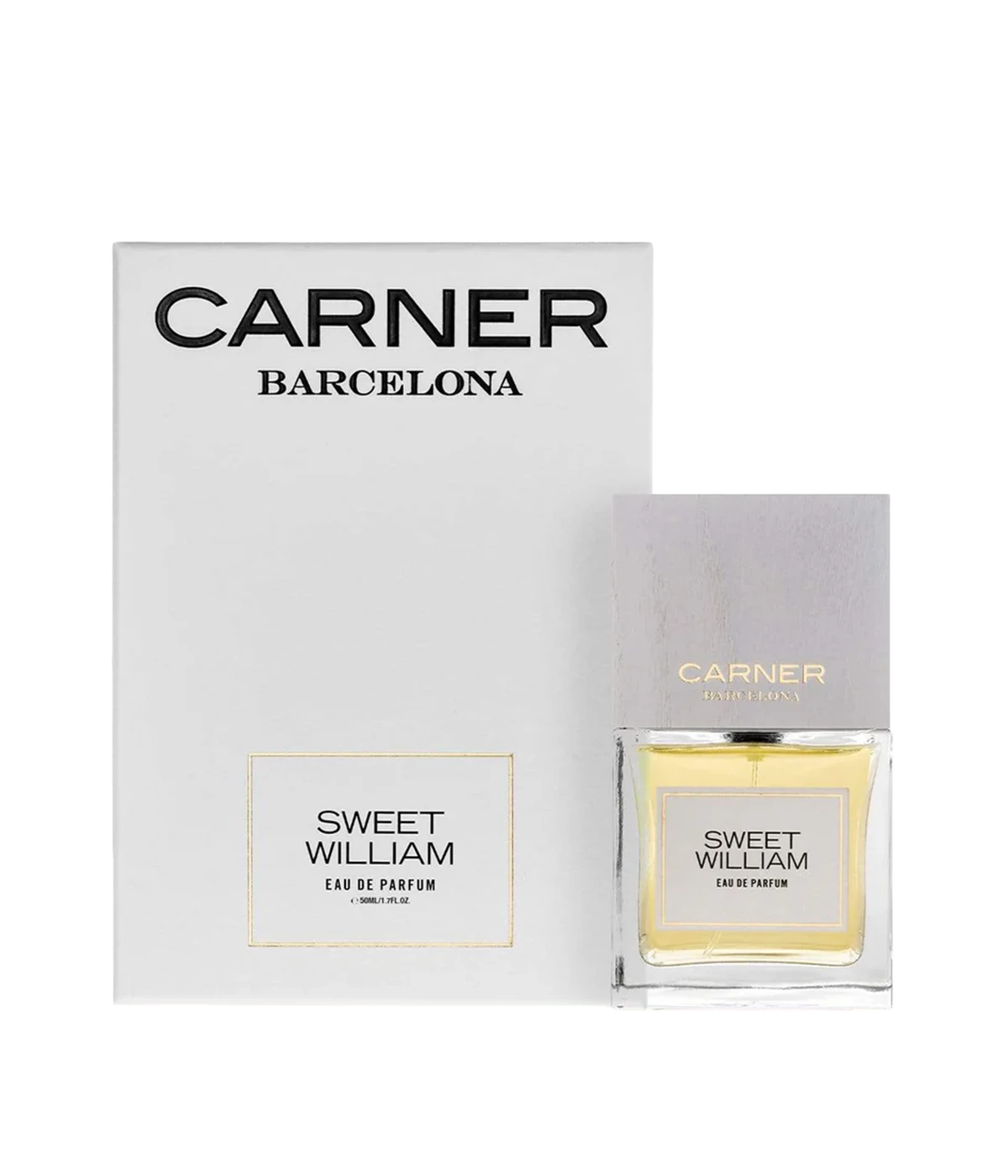 Carner Barcelona Sweet William Eau de Parfum – a spicy, floral fragrance with a noble finish.