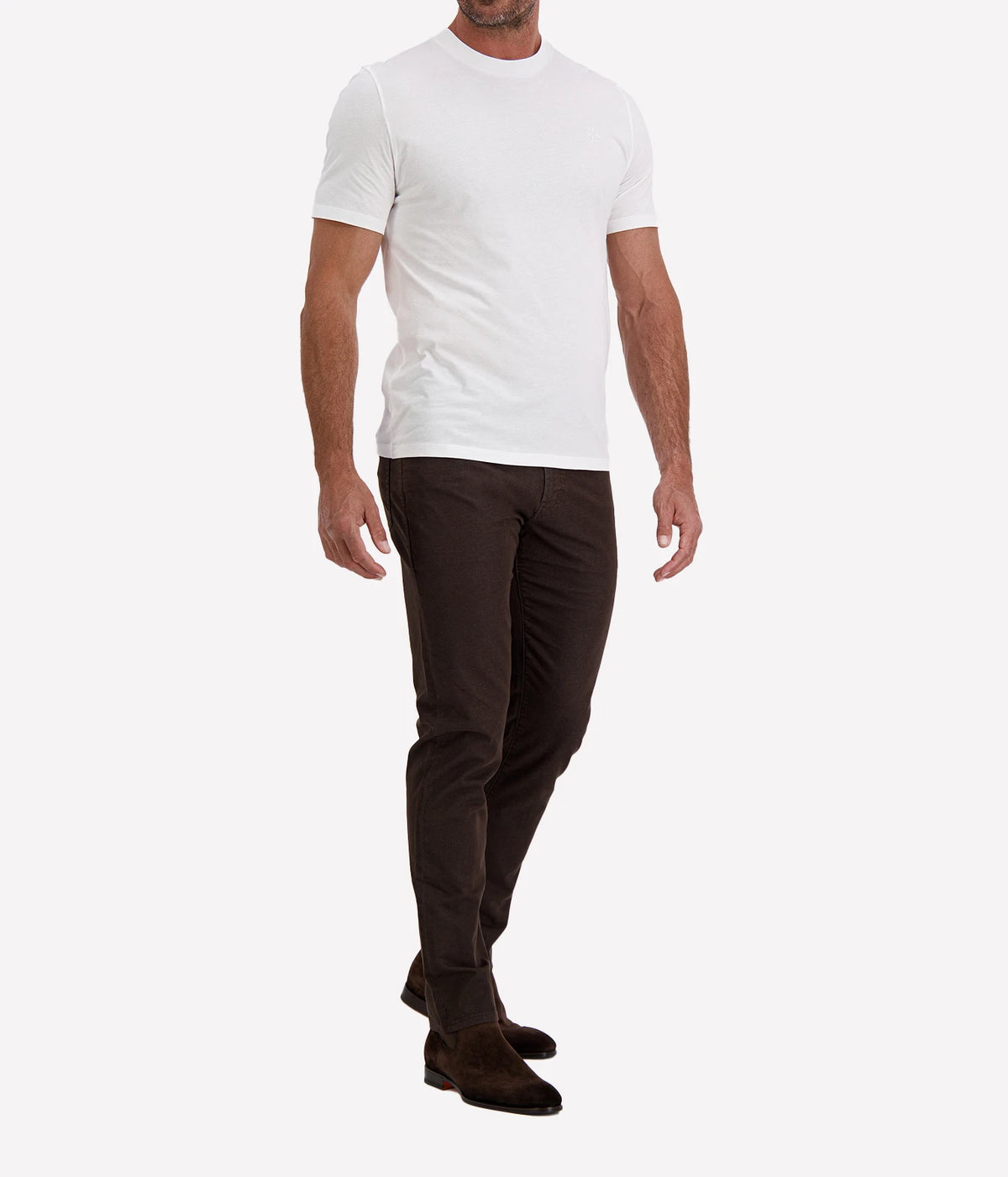Girocollo Costina T-Shirt in Optical White