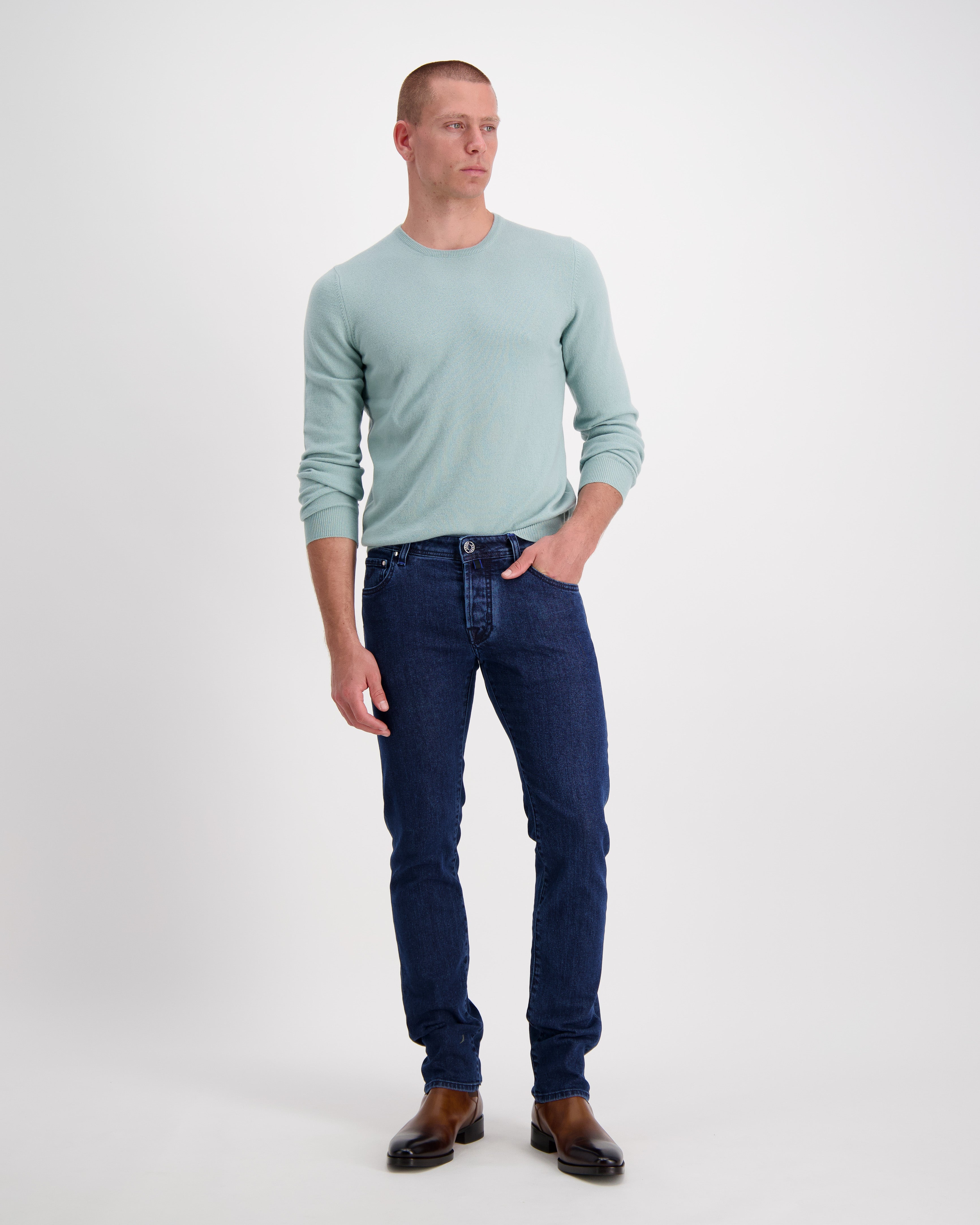 Long Sleeve Crew in Sage