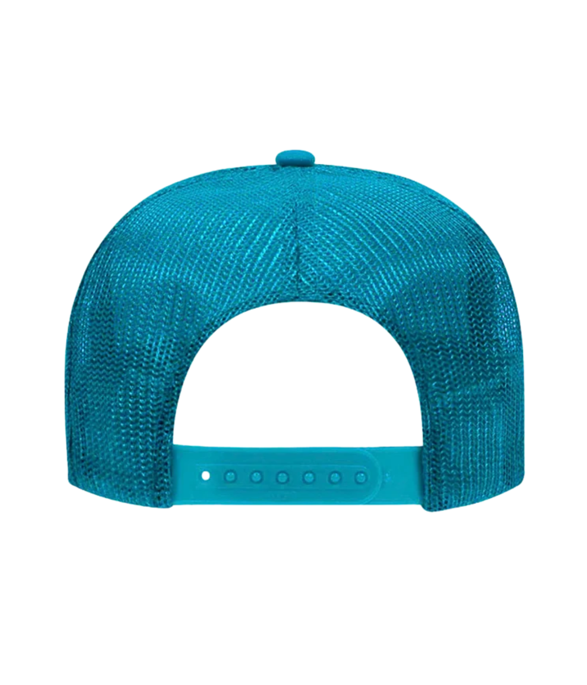 Port Sandz ‘California’ high-profile trucker cap with foam front, mesh back, snapback closure, fully embroidered colorful patches, 70’s coastal style