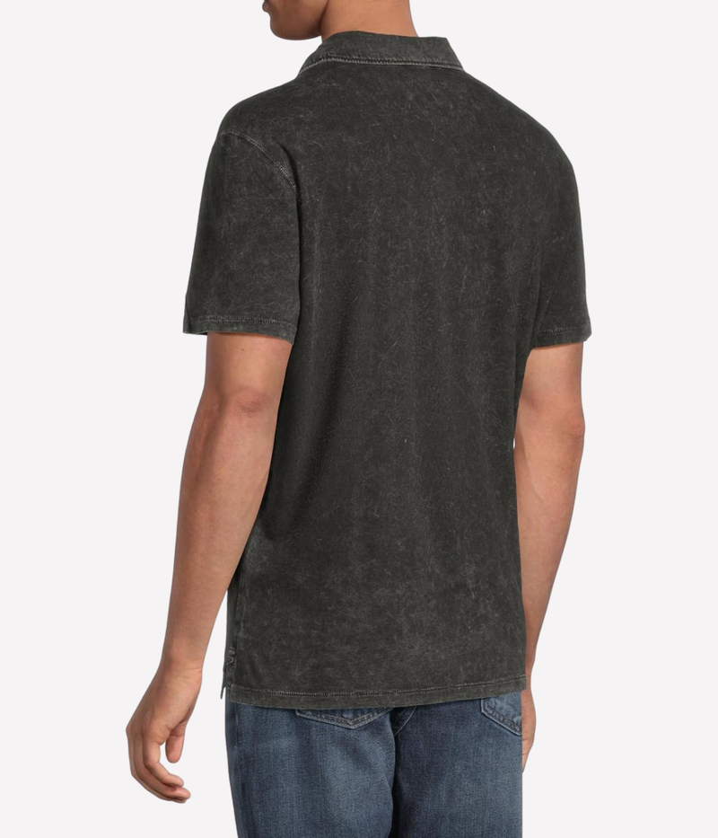 Carsten Short Sleeve Polo in Black