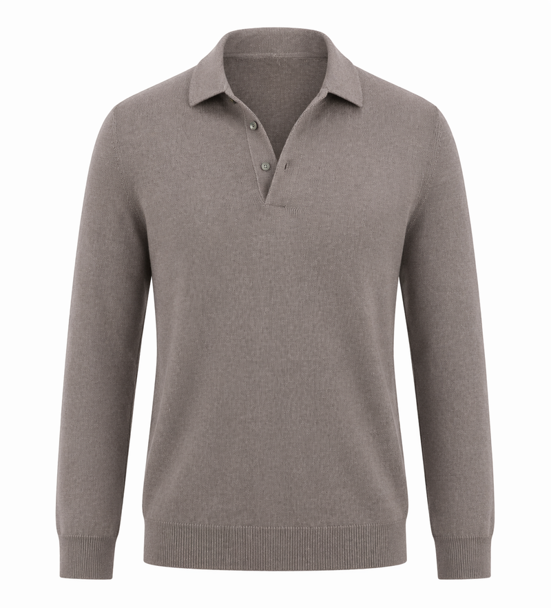 Long Sleeve Polo in ARMY