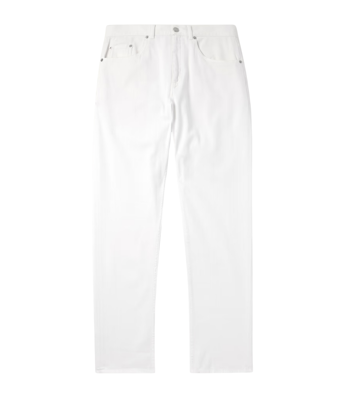 Frescobol Carioca Columbo slim-fit straight-leg pants in cotton twill with 5-pocket style and branded metal detailing, versatile for casual or smart wear