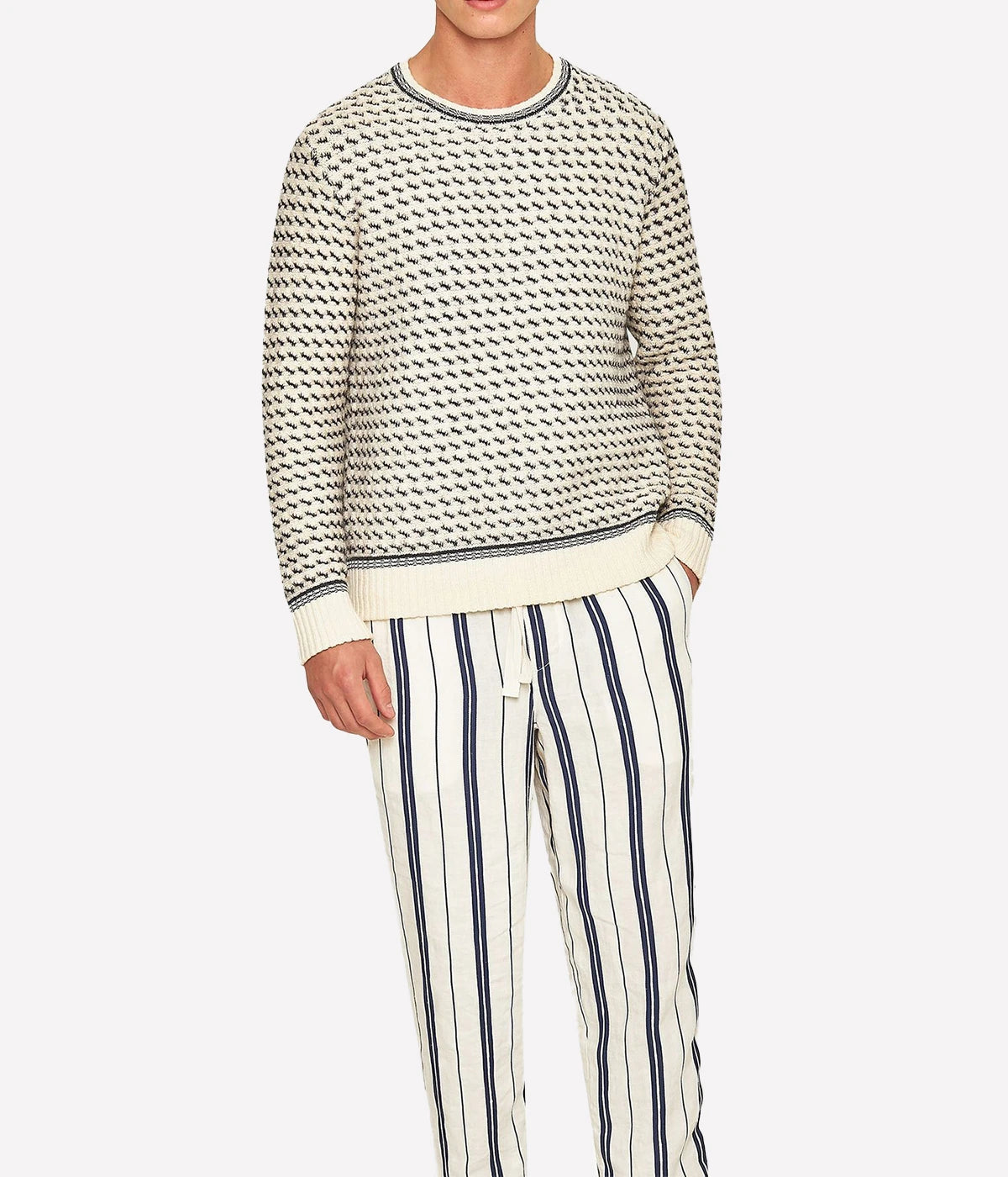 Corrin Knit Jumper in Azul Blue Cashew
