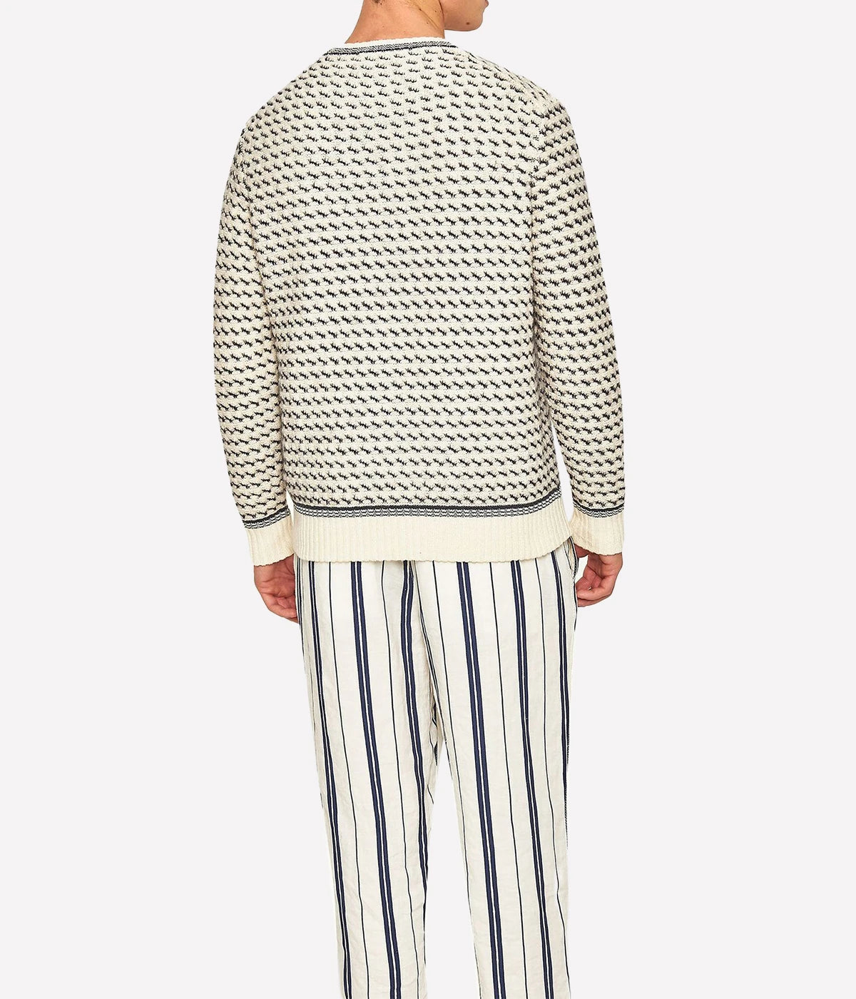 Corrin Knit Jumper in Azul Blue Cashew