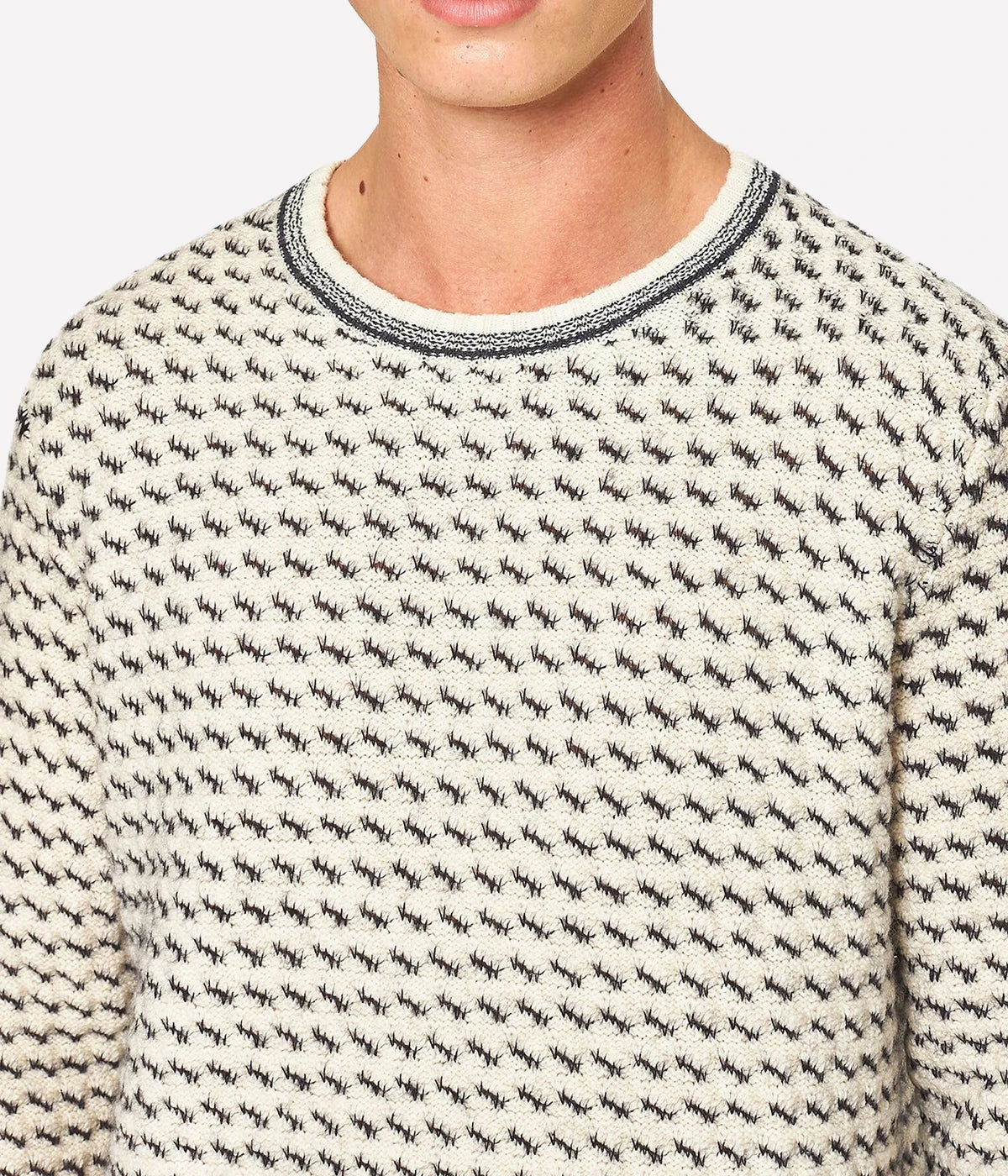 Corrin Knit Jumper in Azul Blue Cashew