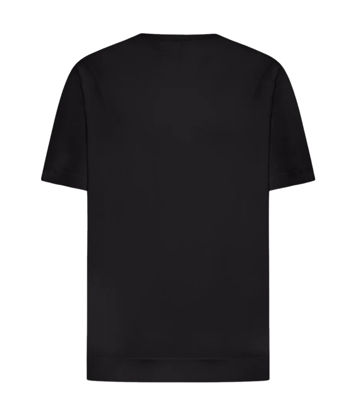 Cotton Linen T-Shirt in Black
