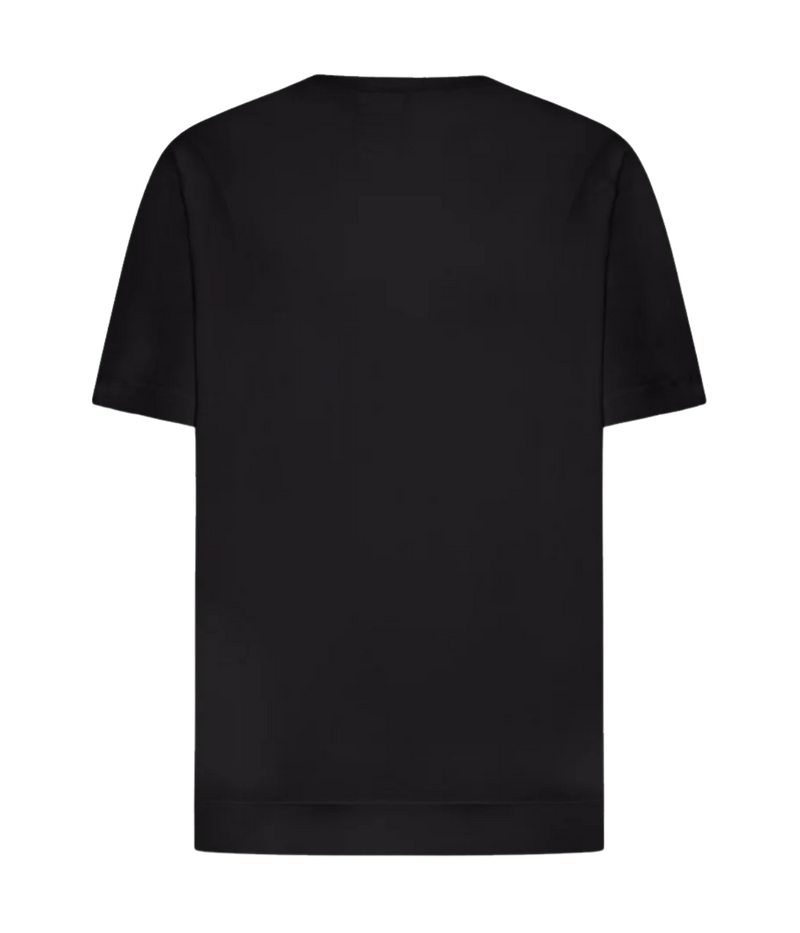 Cotton Linen T-Shirt in Black