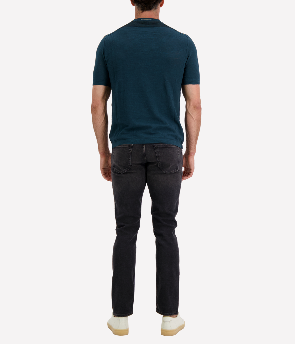 Cotton Linen T-Shirt in Ocean