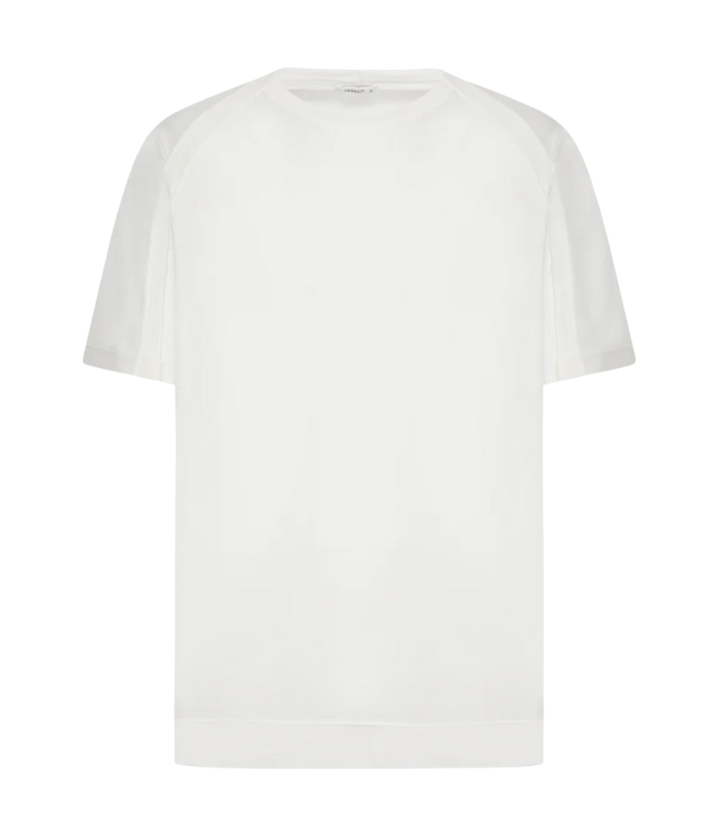 Cotton Linen T-Shirt in Optic White
