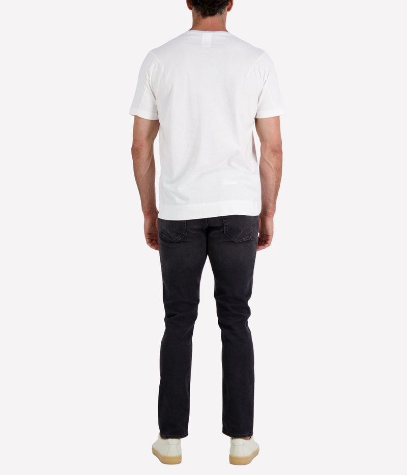 Cotton Linen T-Shirt in Optic White