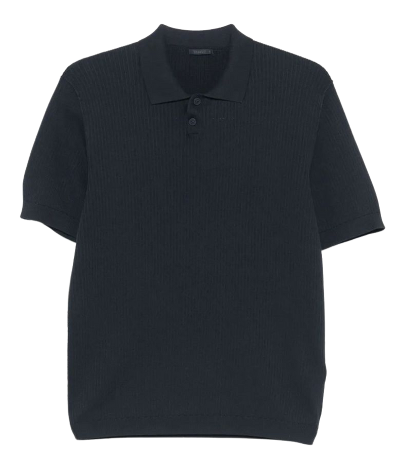 Men’s Transit cotton polo shirt in classic fit, stockinette stitch with ribbed collar and short sleeves, naturally stretchy and comfortable