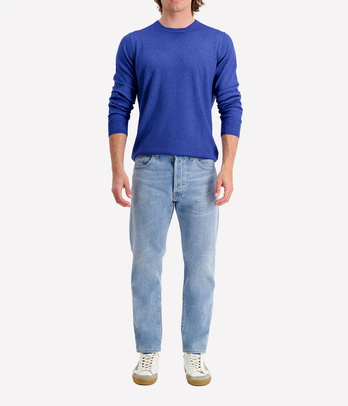 Crew Longsleeve in Blue