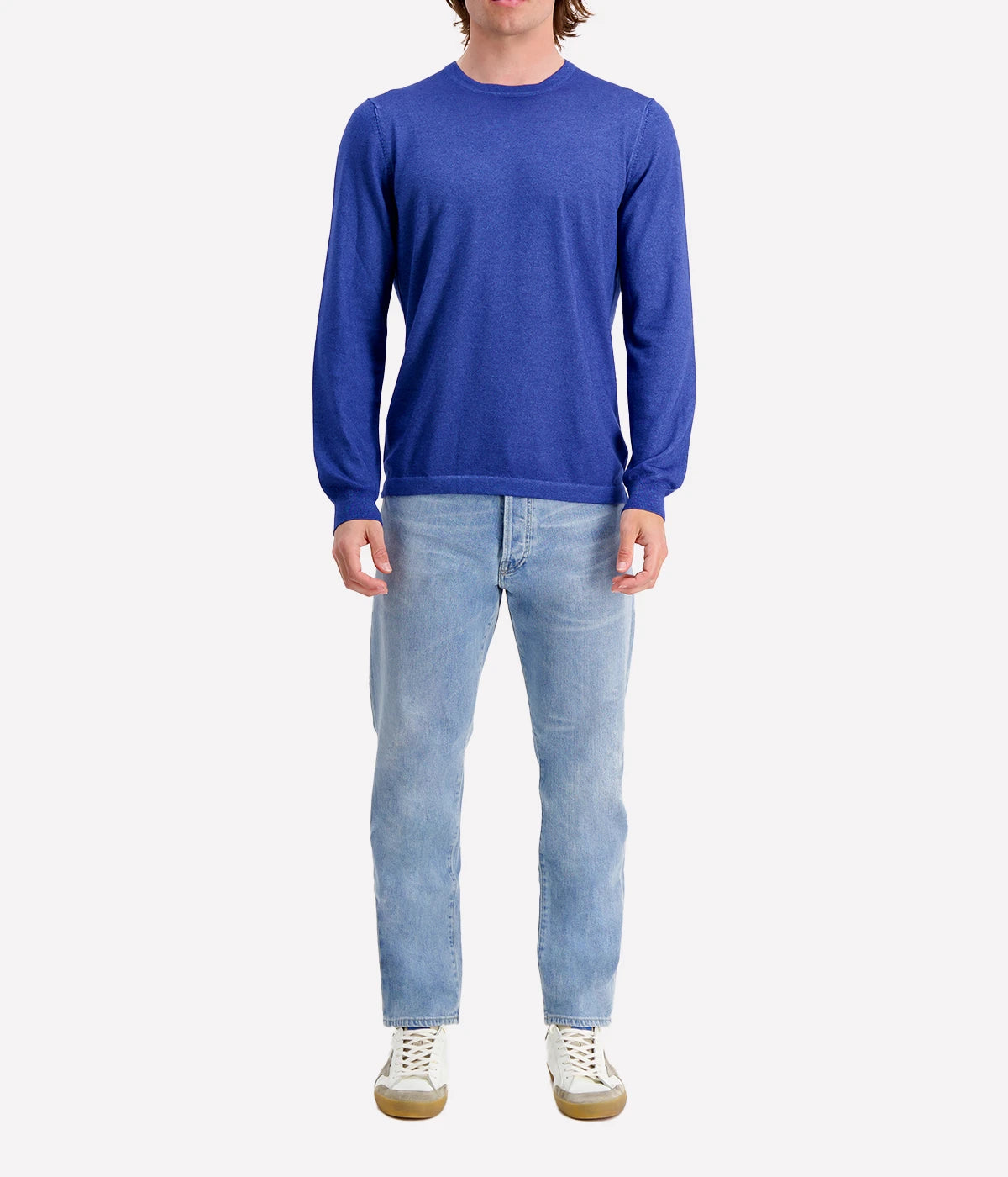 Crew Longsleeve in Blue