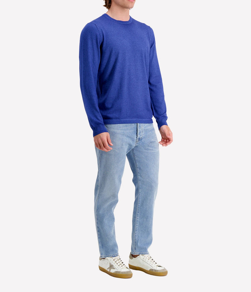 Crew Longsleeve in Blue