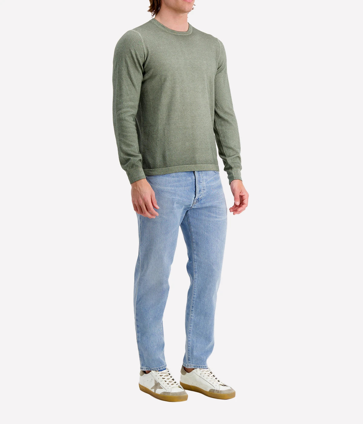 Crew Longsleeve in Olive