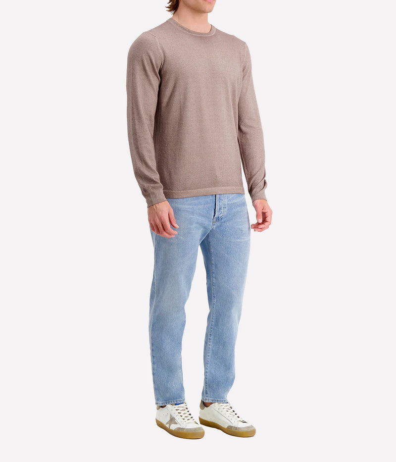 Crew Longsleeve in Tan