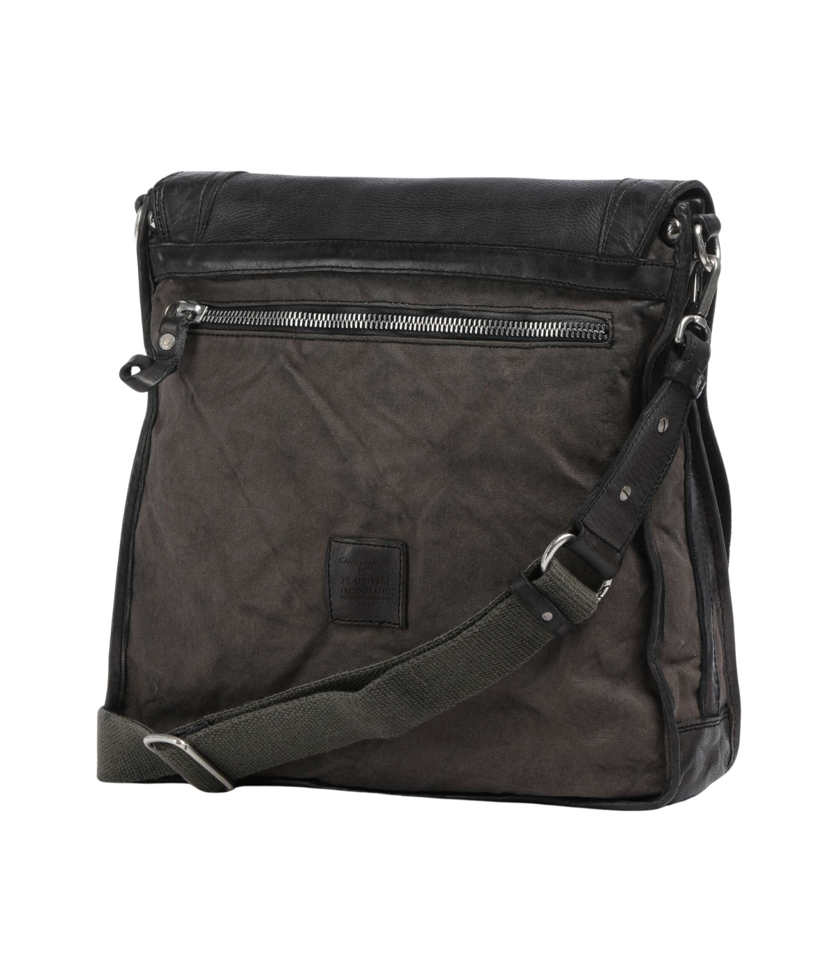 Crossbody Canvas Bag in Grey