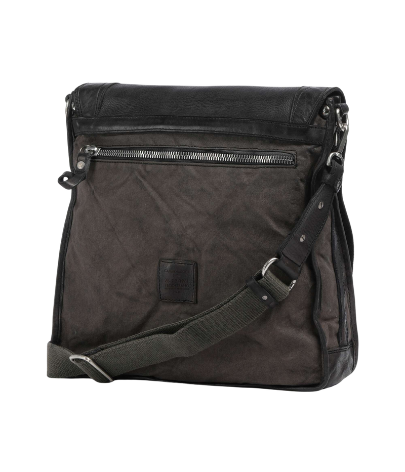 Crossbody Canvas Bag in Grey