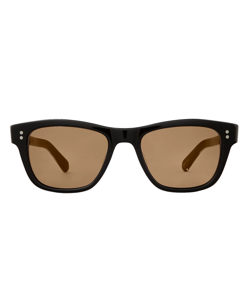 The Damone sunglasses combine classic wayfarer style with a distinct top line. Made with premium glass lenses, custom engraved metal core wire, and a titanium coil temple for comfort. Handcrafted in Japan, these sunglasses offer 100% UV protection and feature the Mr. Leight logo and custom details for a sophisticated touch.