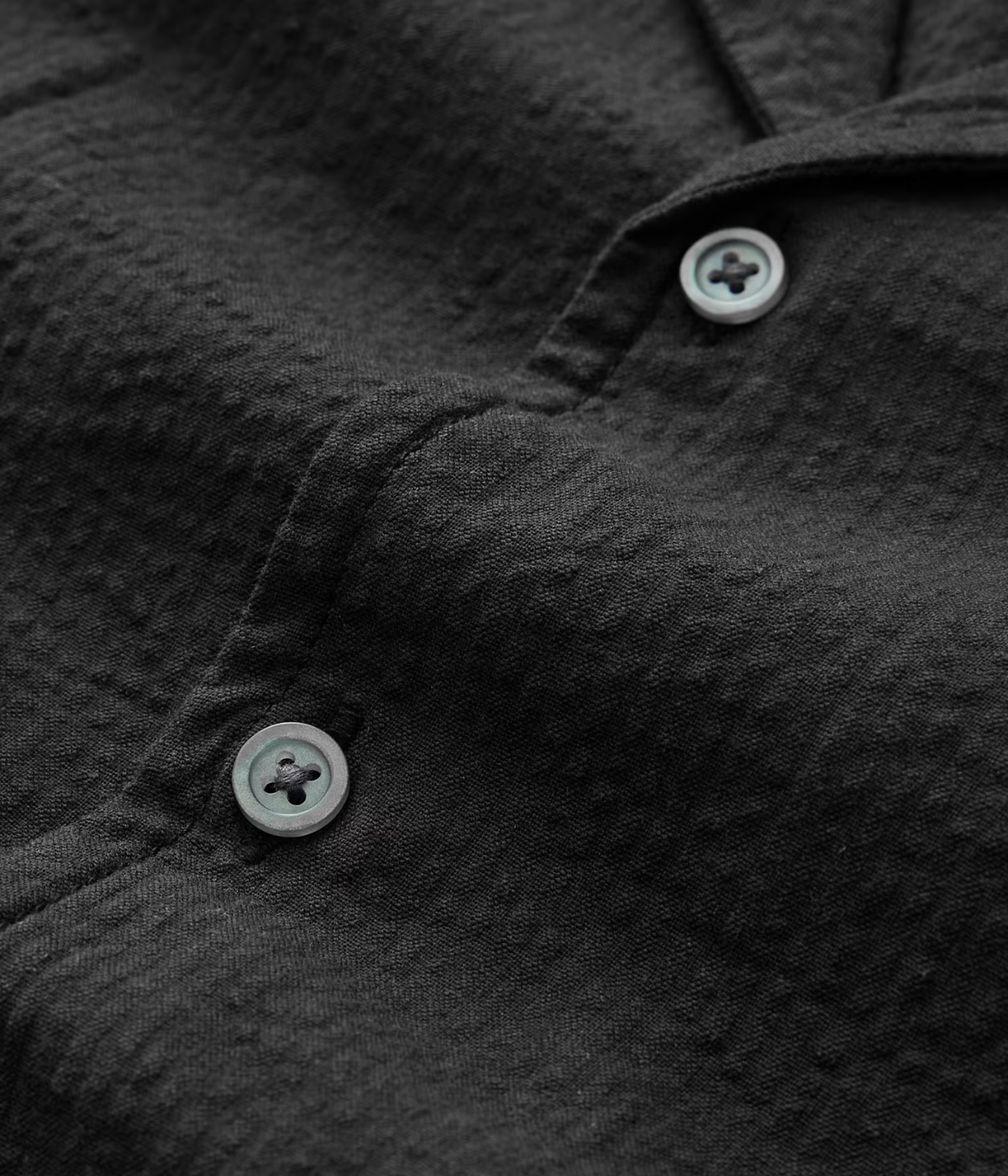 Dan Camp Collar Shirt in Black