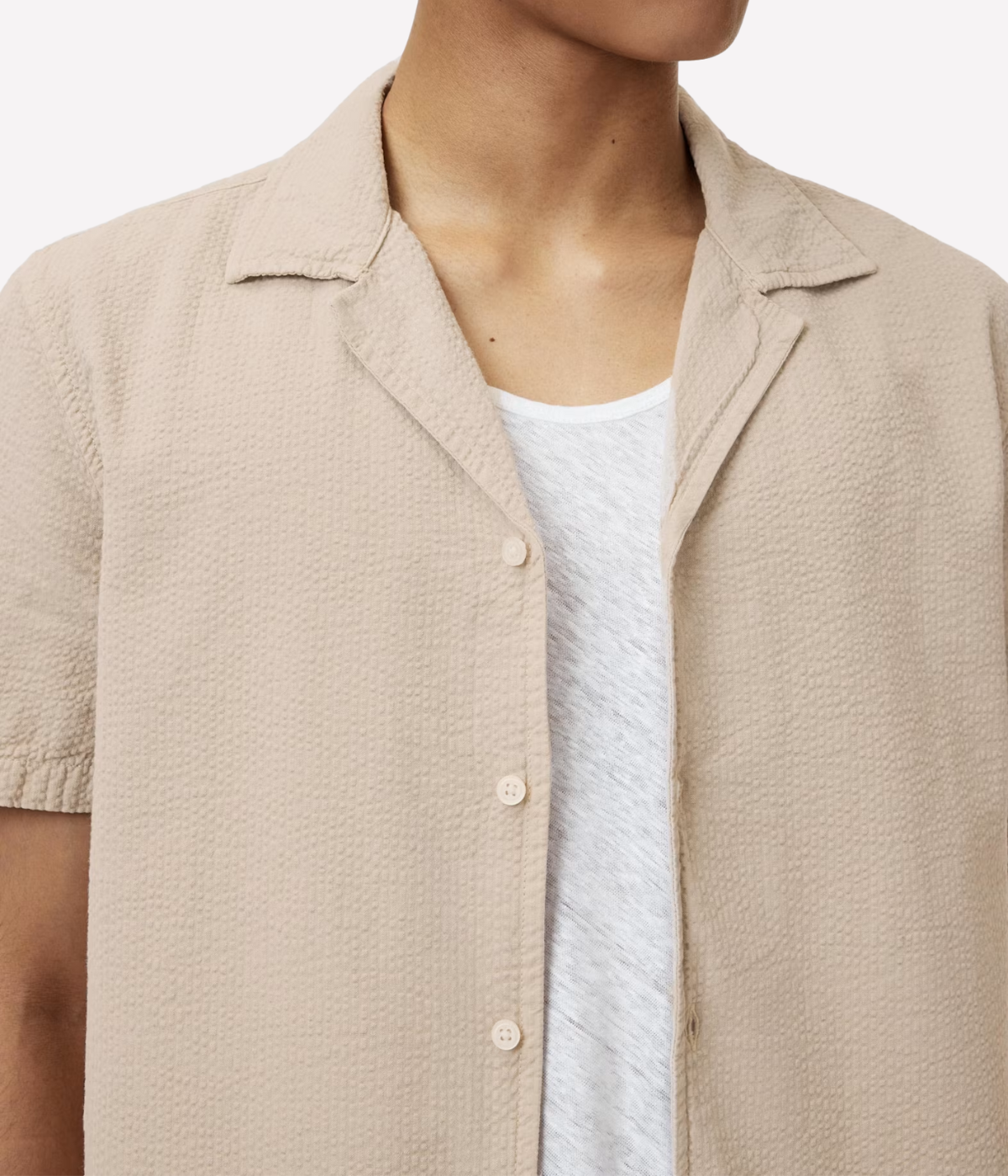 Dan Camp Collar Shirt in Smoked Pearl Grey