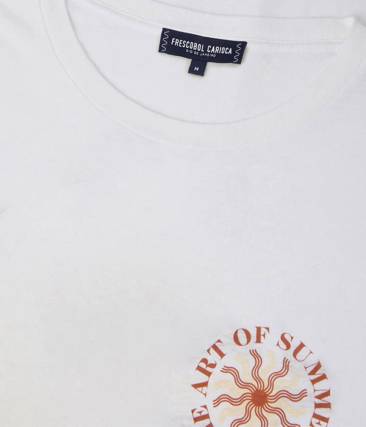 Dinis Linen Blend Summering Printed Tee in Copper