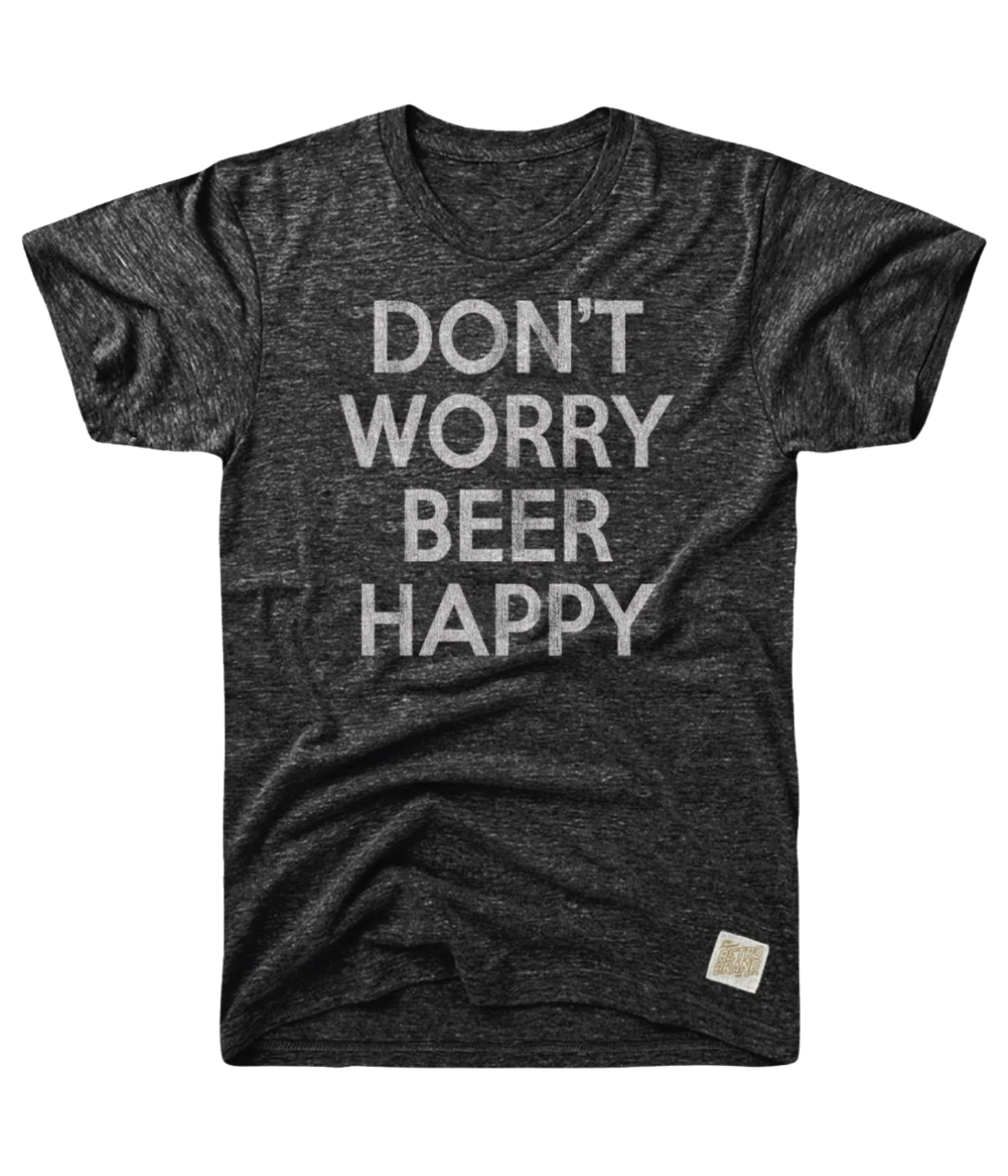 Don't Worry Beer Happy Tee in Black