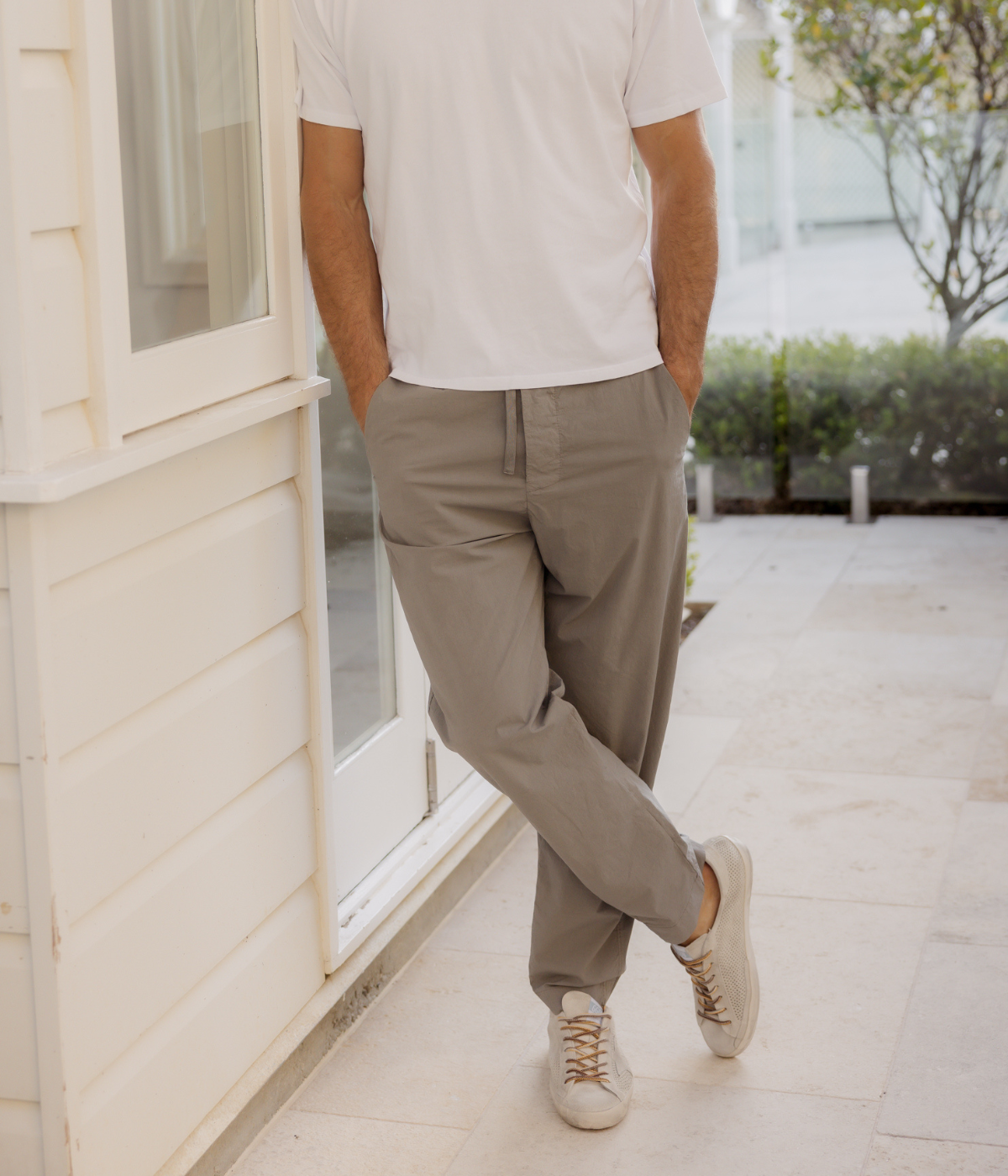 Drawstring Trousers in Clay