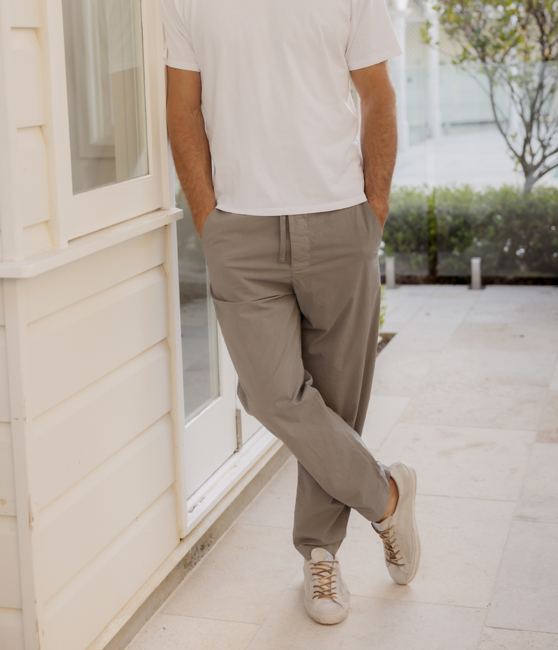 Drawstring Trousers in Clay