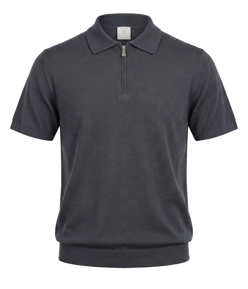 Half Zip Sweater In Nero