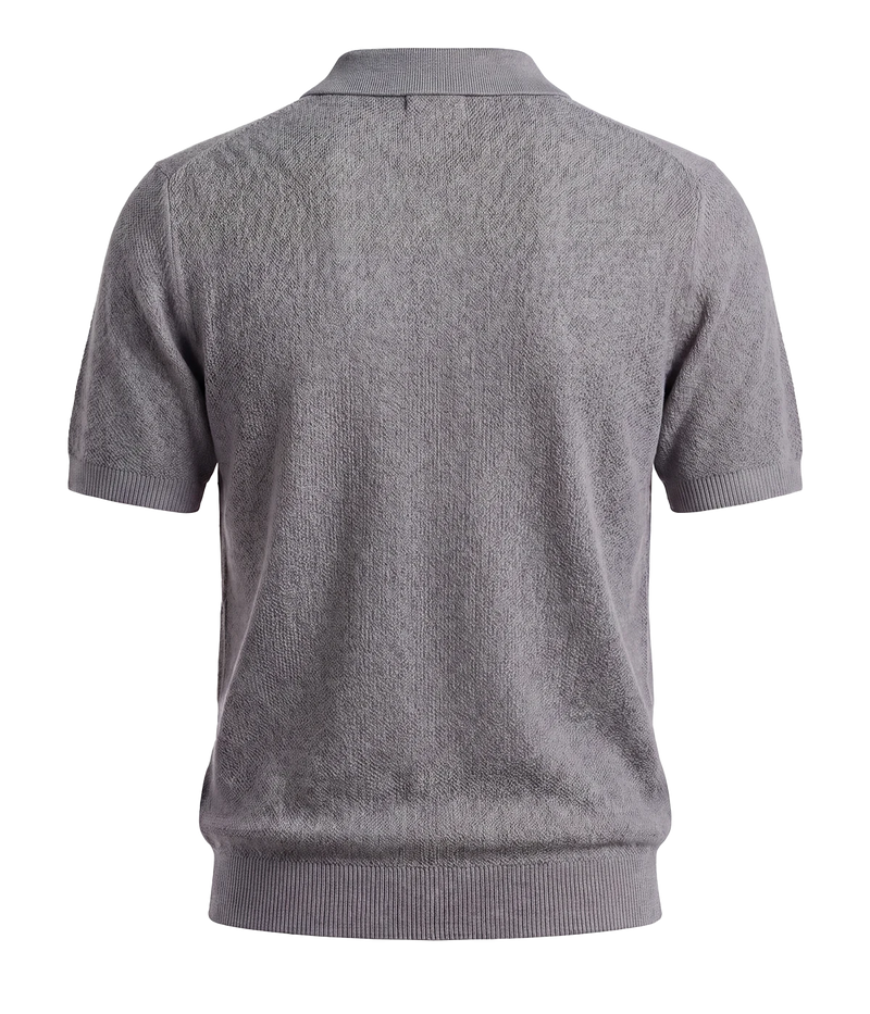 Short Sleeve Sweater In Denim