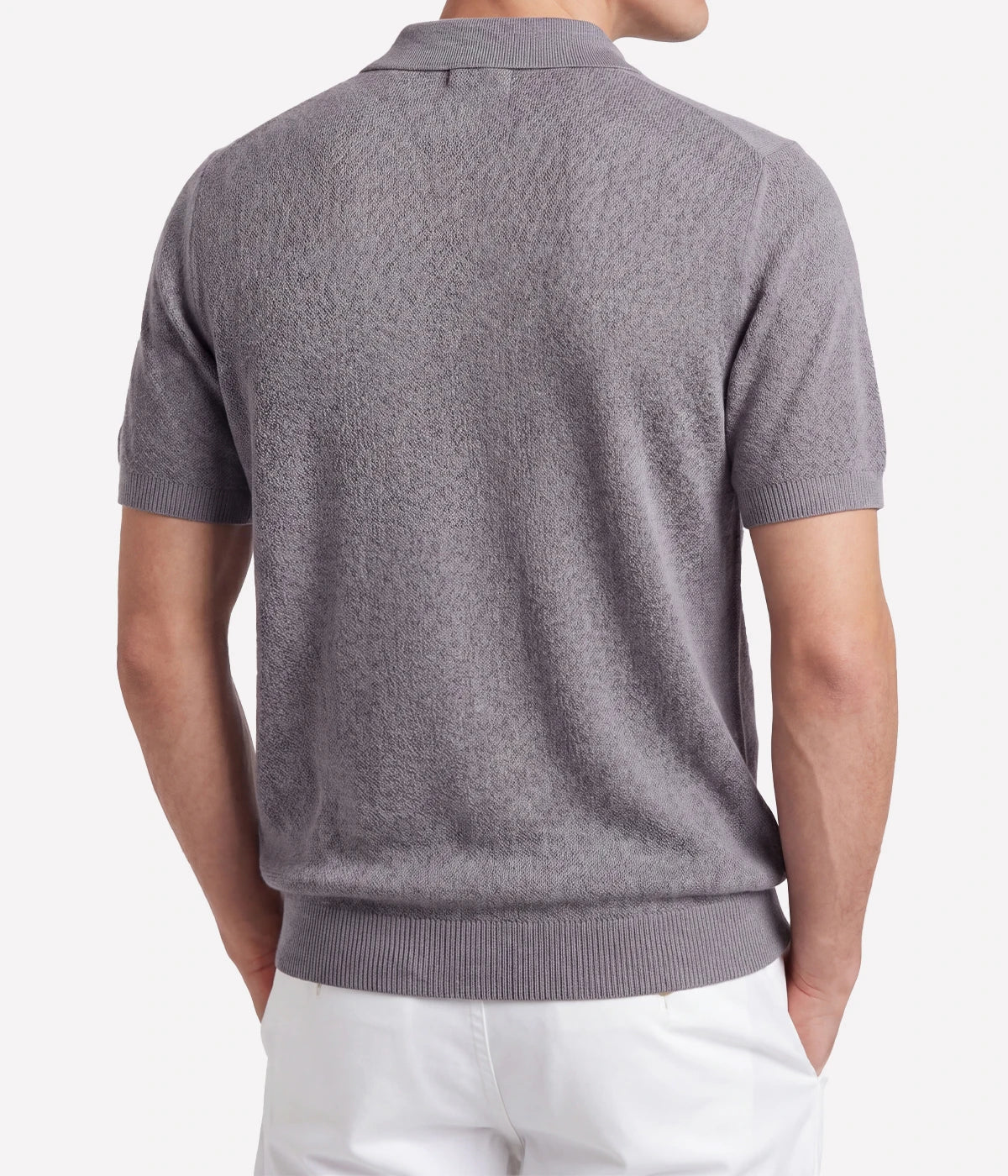 Short Sleeve Sweater In Denim