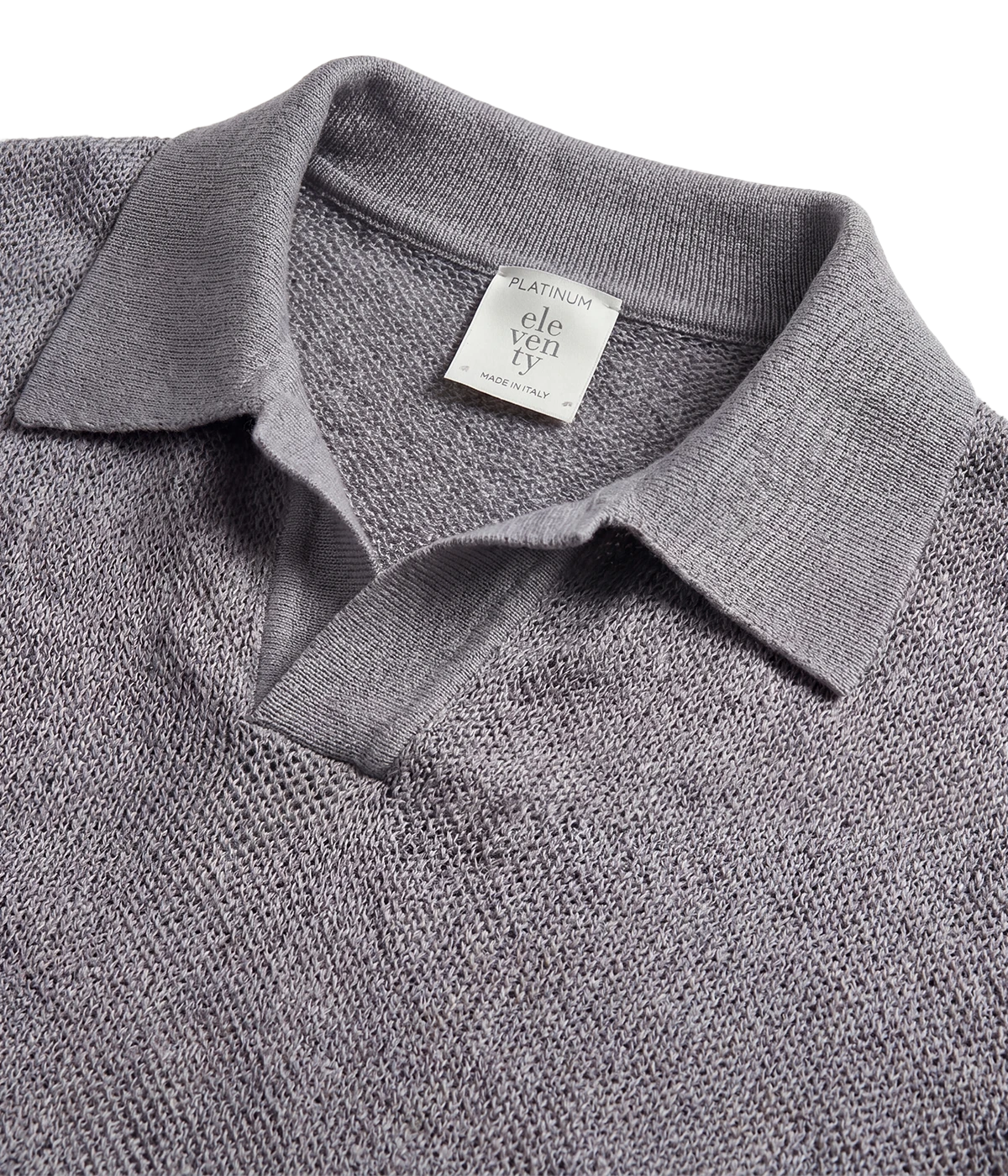 Short Sleeve Sweater In Denim