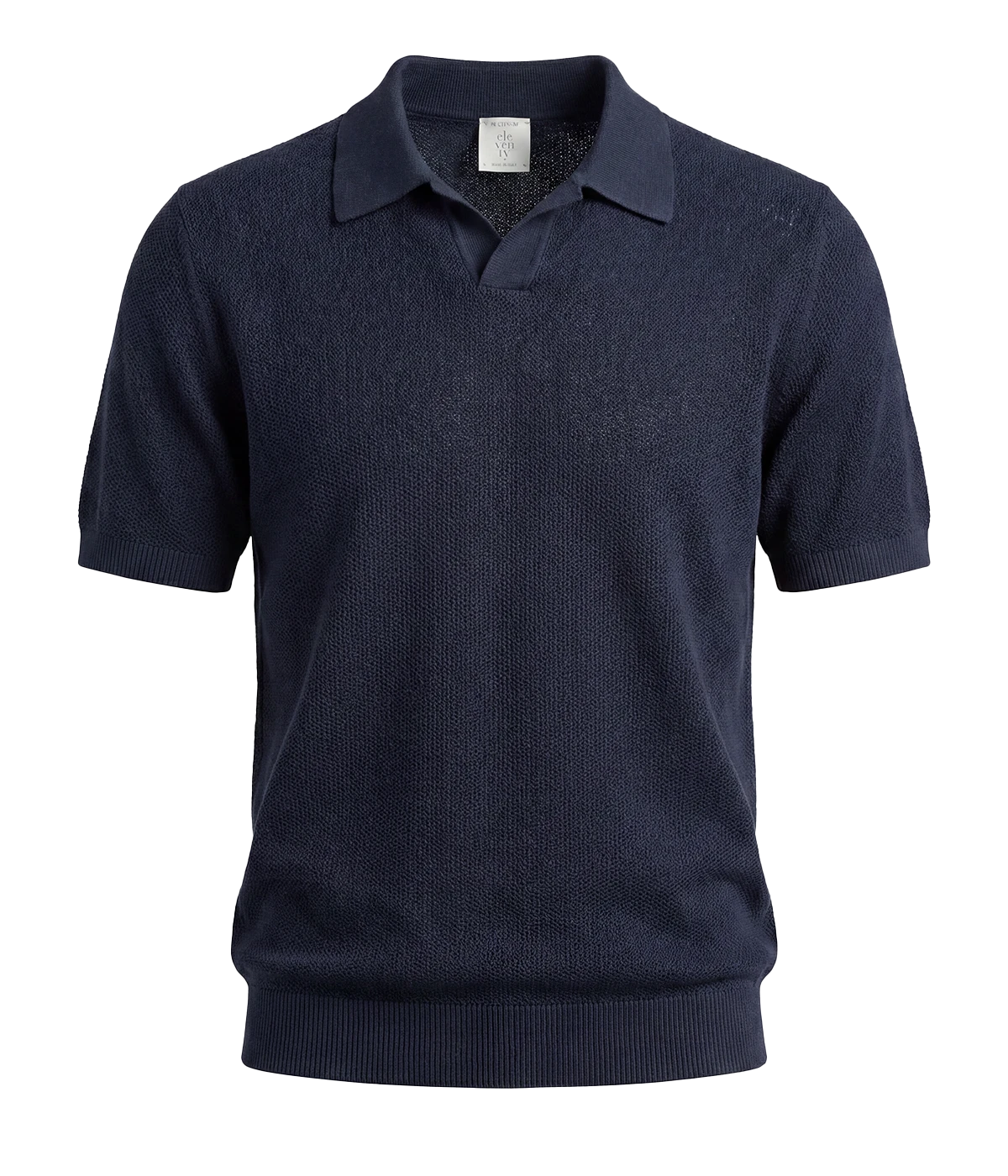 Short Sleeve Sweater In Blue