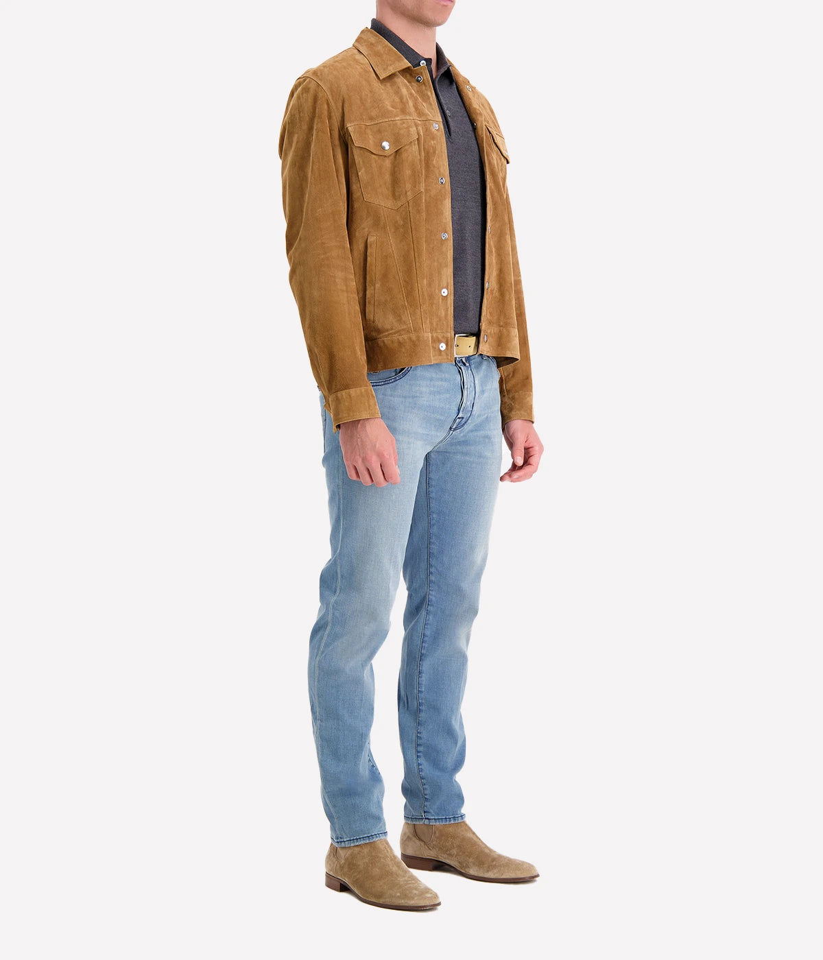 Florence Leather Jacket in Brown