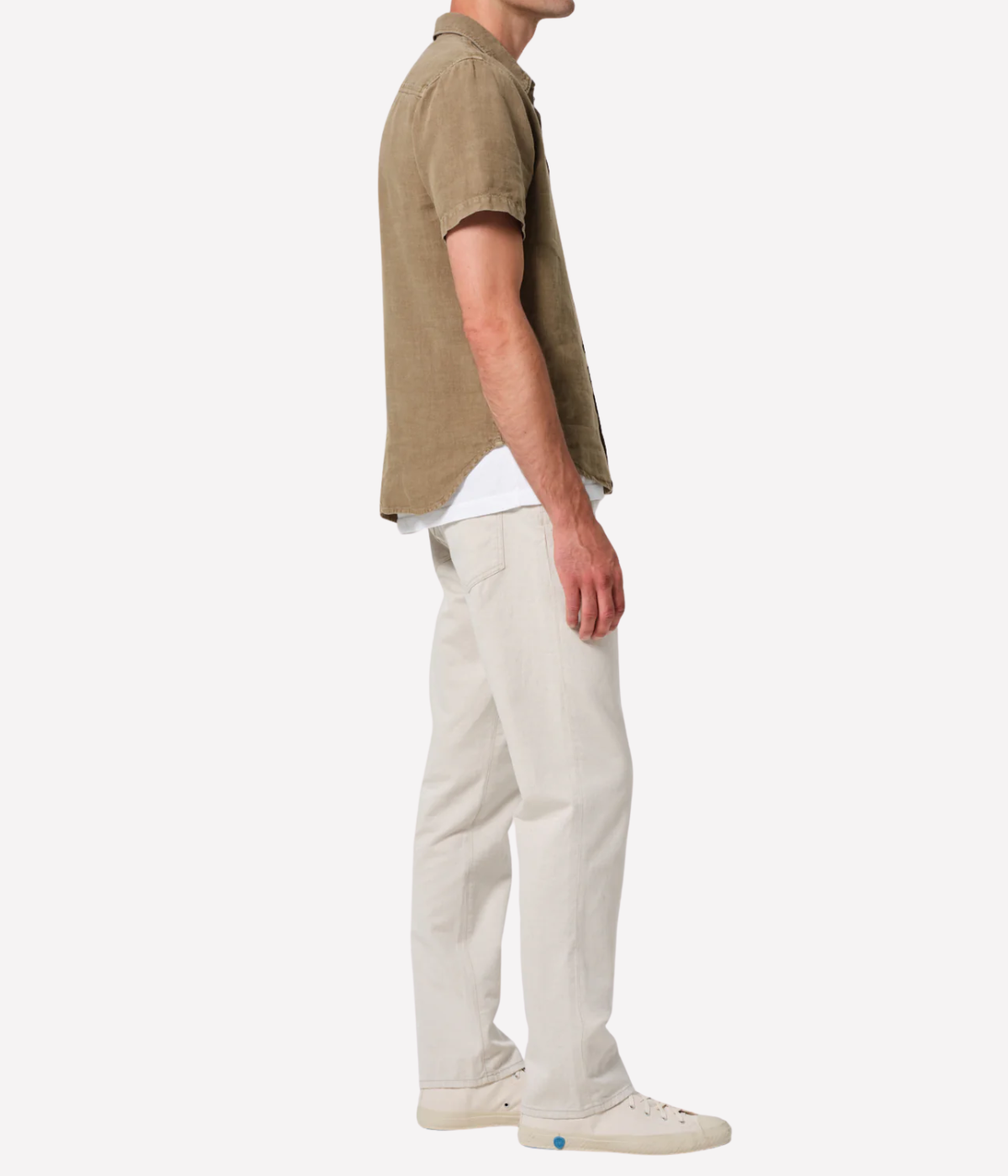 Elijah Stretch Linen in Natural