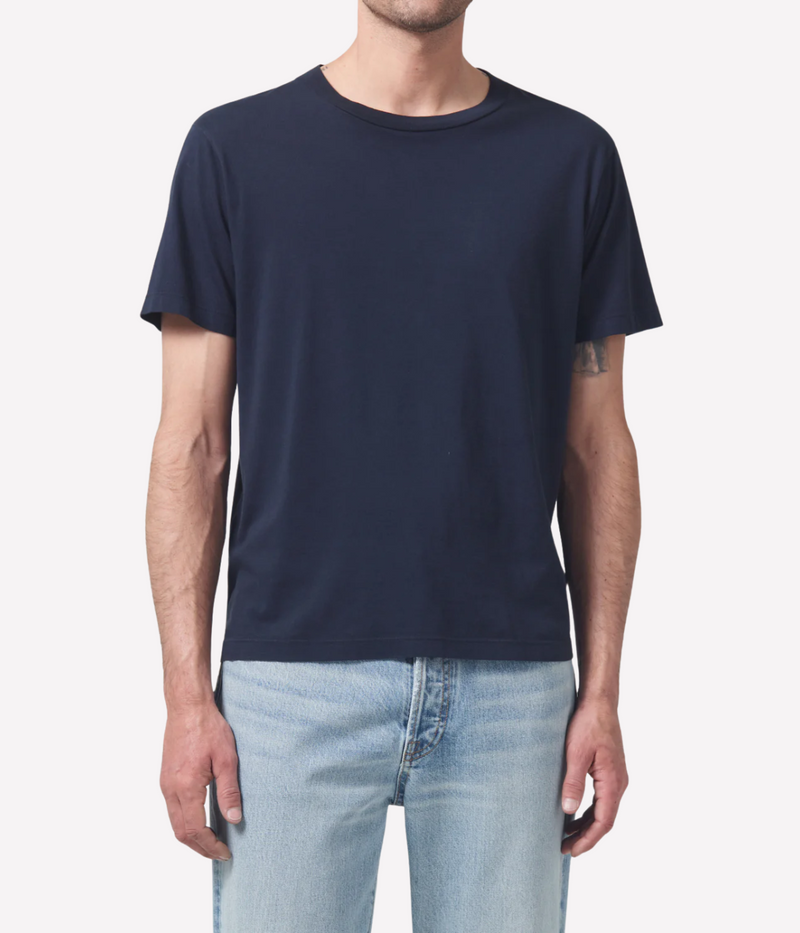 Everyday Classic Short Sleeve Tee in Dark Navy
